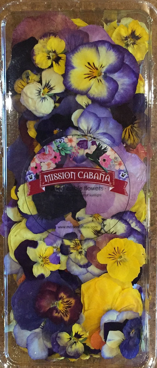 Dried Edible Flowers Pansies Mission Cabana